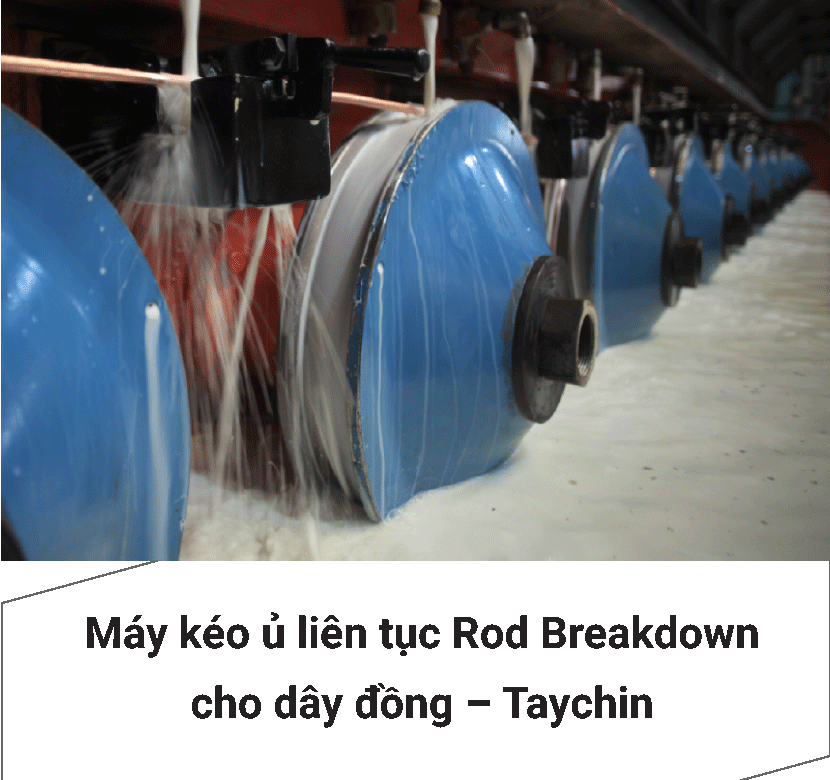 Máy kéo ủ liên tục Rod Breakdown cho dây đồng – Taychin