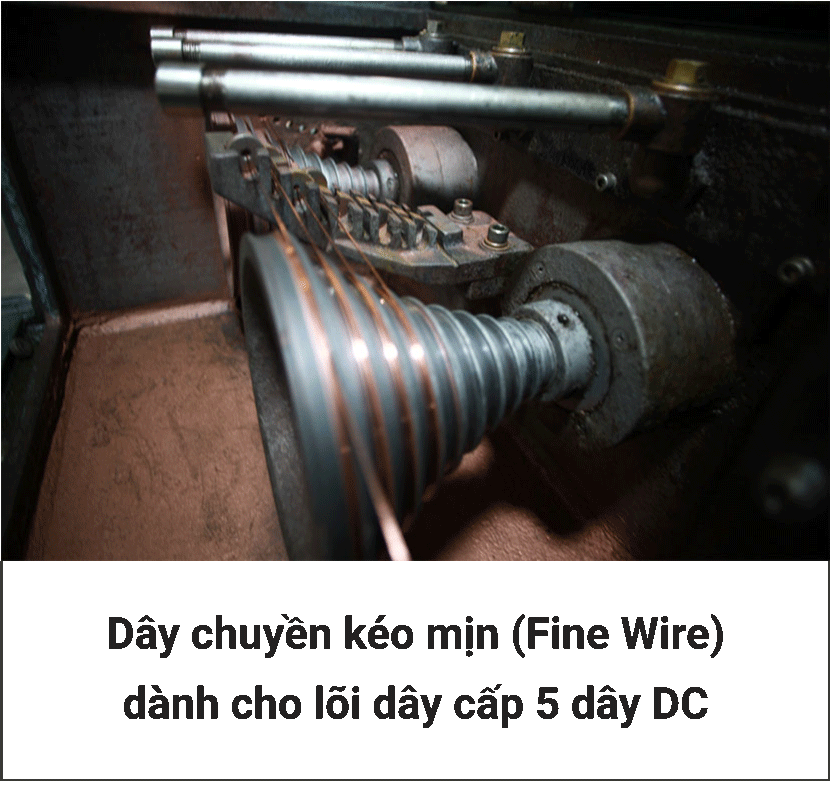 Dây chuyền kéo mịn (Fine Wire) dành cho lõi dây cấp 5 dây DC