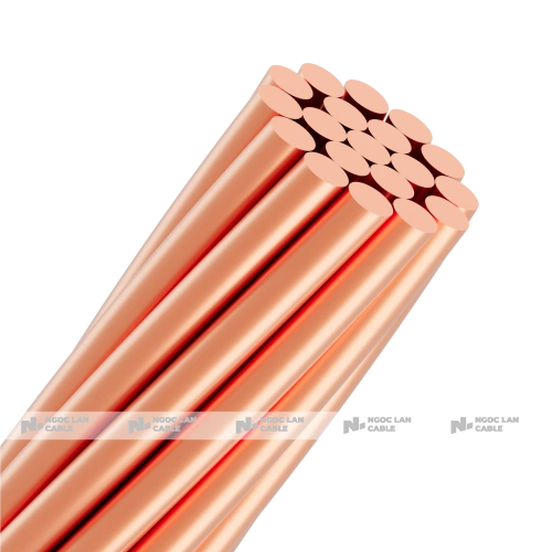 C bare copper conductor with 1 core of 19 concentric strands