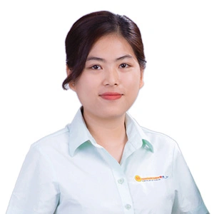 Editor Thu in Ngoc Lan Cable uniform