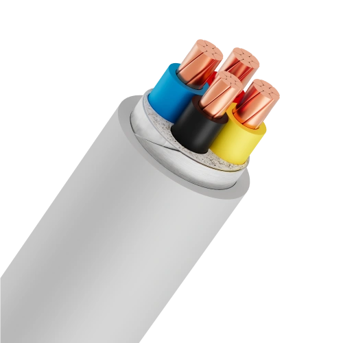 DK-CVV-0.6/1kV cable; 3 phase 1 neutral, circular compacted copper cores