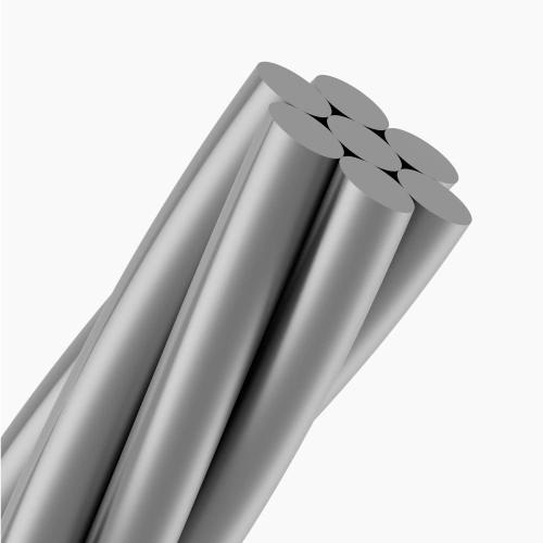 Zinc-coated steel wire, 1 core of 7 concentric steel strands