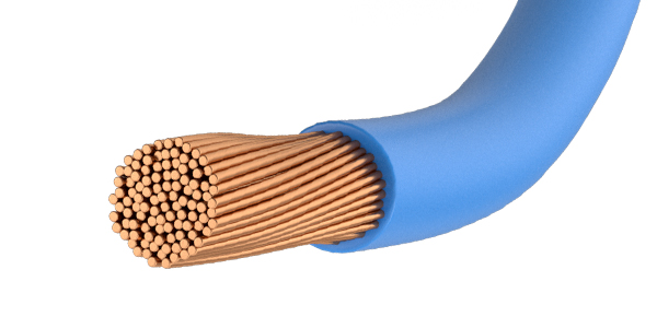 PVC insulated copper cable bundles