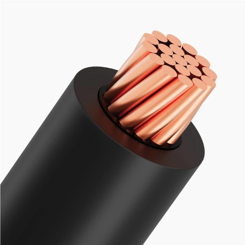 Medium voltage power cable, 1 core copper concentrically twisted, black XLPE sheath of Ngoc Lan Cable
