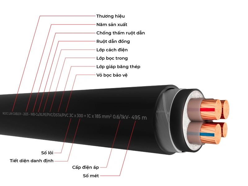 Hình minh họa đọc các ký hiệu dây điên chi tiết từ Ngoc Lan Cable