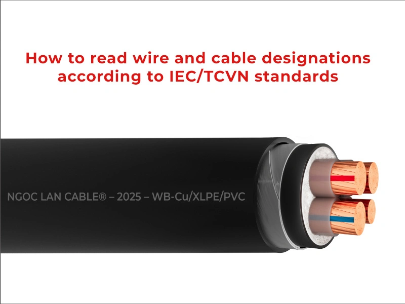 Illustration for the article on reading electrical wire symbols with WB cable by Ngoc Lan Cable