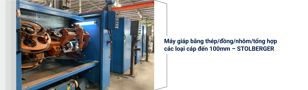 Máy giáp băng thép/đồng/nhôm các loại cáp đến 100mm Stolberger tại Ngoc Lan Cable