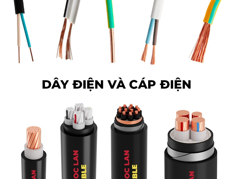 Phân biệt dây điện và cáp điện