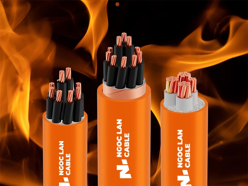 3 types of fire-resistant cables with copper conductor