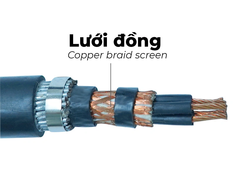 Copper Braid Screen of control cable