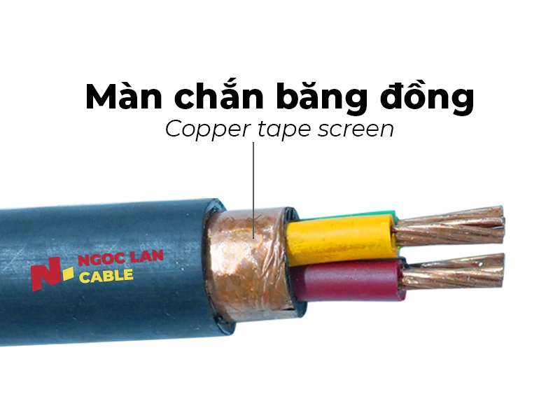 Cấu tạo màn chắn băng đồng của cáp điều khiển