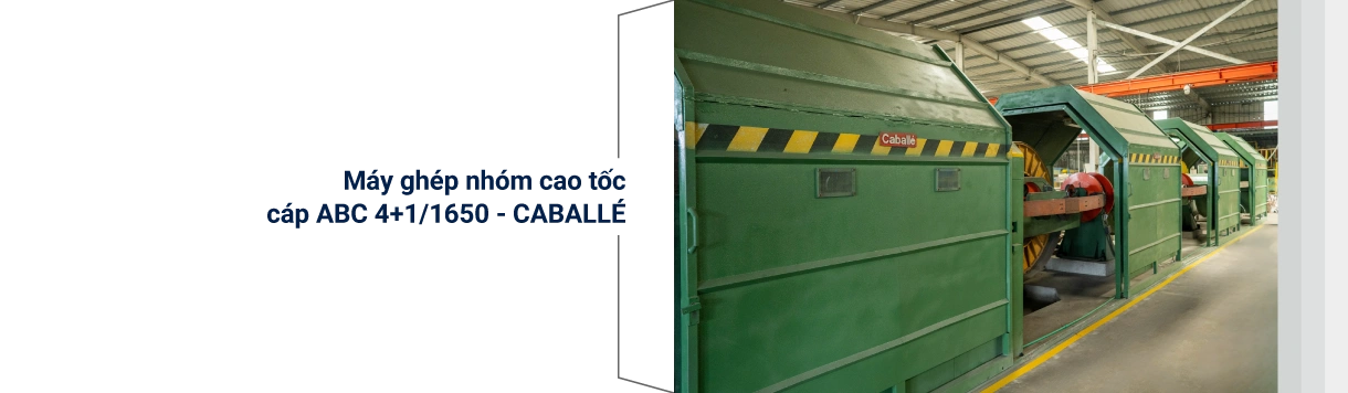 Máy ghép nhóm cao tốc cáp ABC 4+1/1650 - Caballe