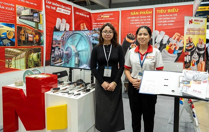 Gian hàng của Ngoc Lan Cable tại triển lãm HVACR Vietnam 2025