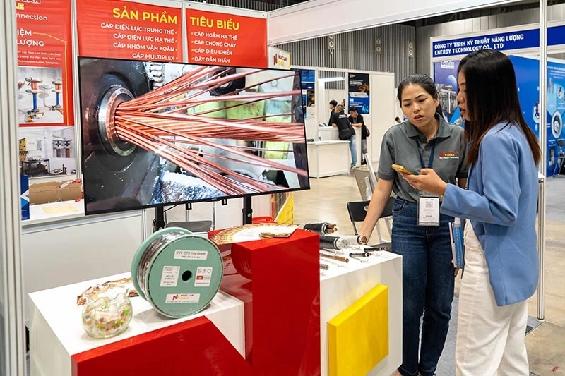 Gian hàng của Ngoc Lan Cable tại triển lãm HVACR Vietnam 2025