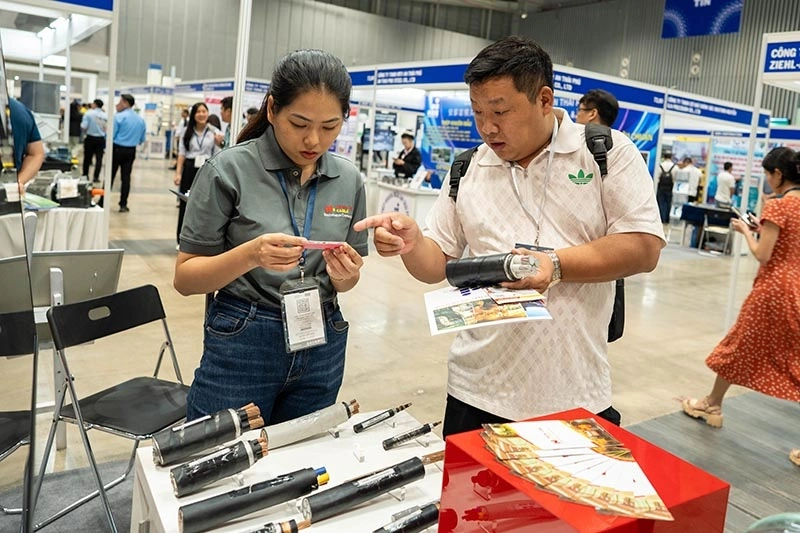 Gian hàng của Ngoc Lan Cable tại triển lãm HVACR Vietnam 2025