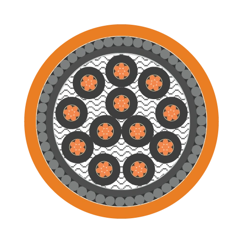 Control Cable Structure CVV/SWA-FR - 0.6/1 kV