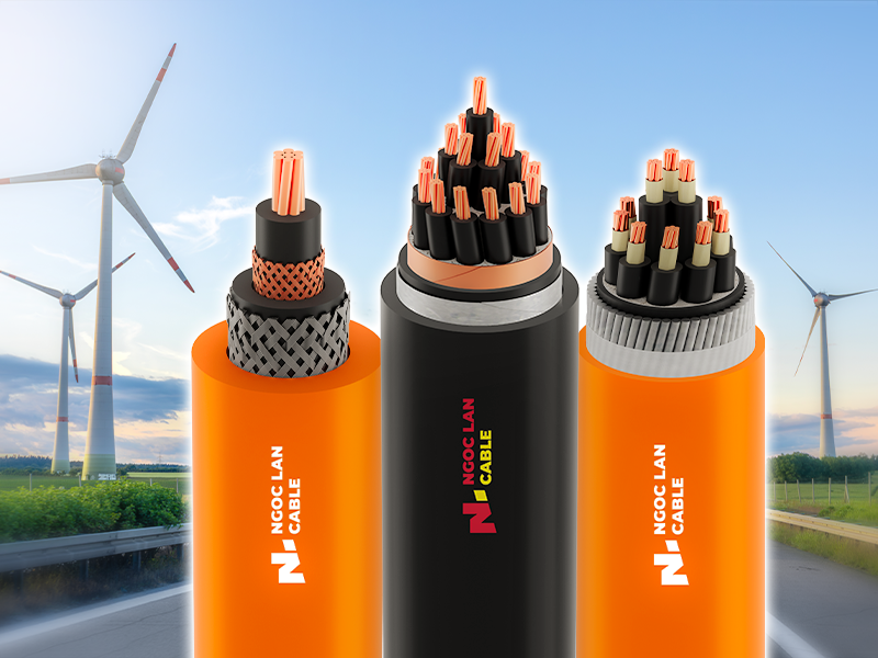 Dây cáp điện cho tua bin gió