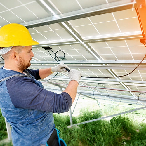 Solar Panel Cable Installation